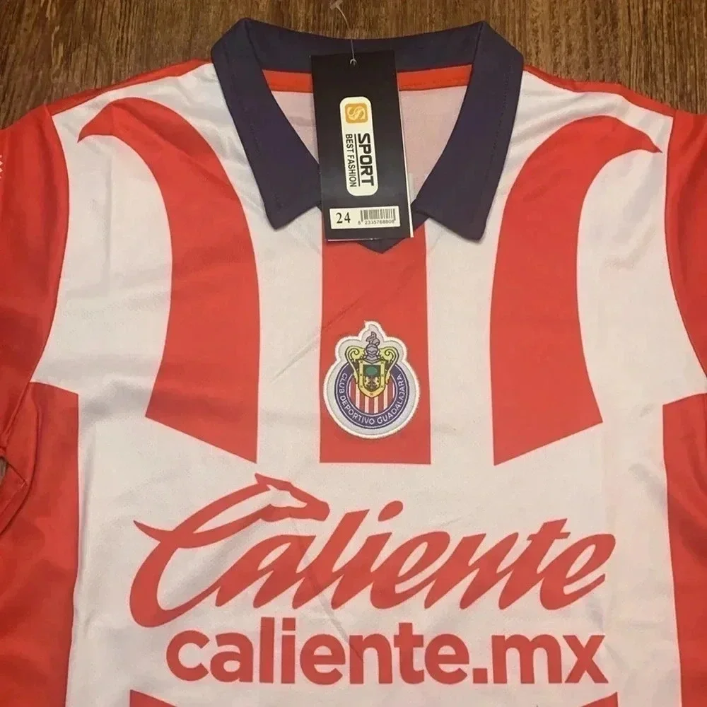 Club Guadalajara Las Chivas Home Soccer Jersey Shorts Set Youth 2023-24 NWT